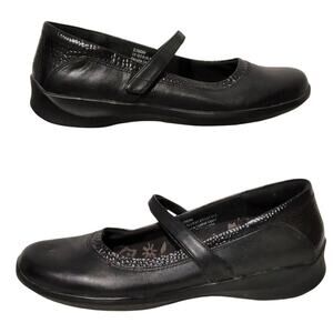 Aetrex E360W Mary Jane Genuine Leather Comfort Black Shoes Women’s 10B